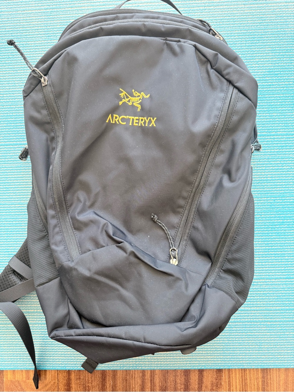 Arc'teryx Black Backpack with Yellow Logo mantis 26 limited edition